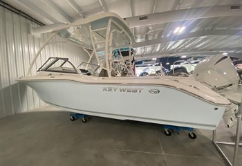 2024 Key West 239 DFS Solid Ice Blue Boat